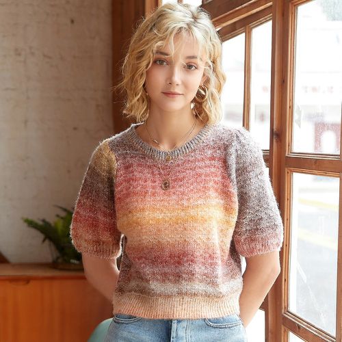 Top en tricot à blocs de couleurs - SHEIN - Modalova