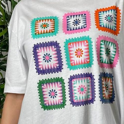 T-shirt à imprimé floral - SHEIN - Modalova