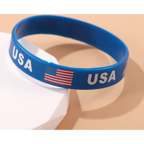 Bracelet avec drapeau américain et lettre - SHEIN - Modalova