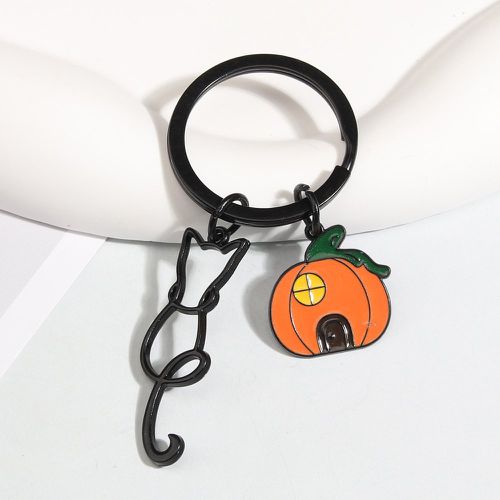 Porte-clés halloween à breloque chat et citrouille - SHEIN - Modalova