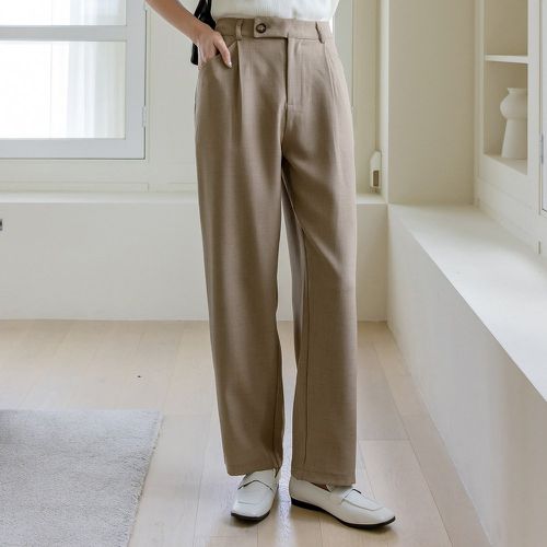 Pantalon tailleur à poche à plis (sans ceinture) - SHEIN - Modalova