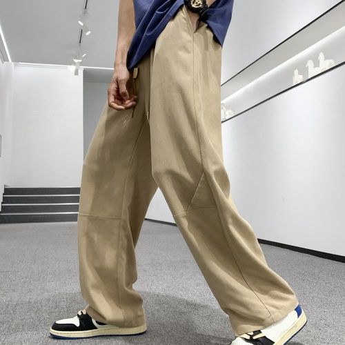 Pantalon ample à poche à cordon - SHEIN - Modalova