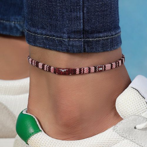 Bracelet de cheville à blocs de couleurs - SHEIN - Modalova