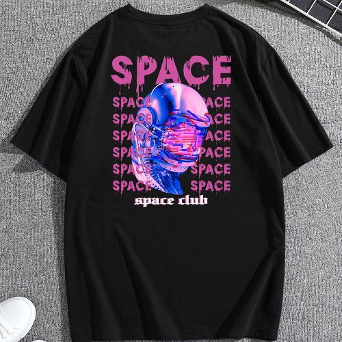 T-shirt astronaute à imprimé - SHEIN - Modalova