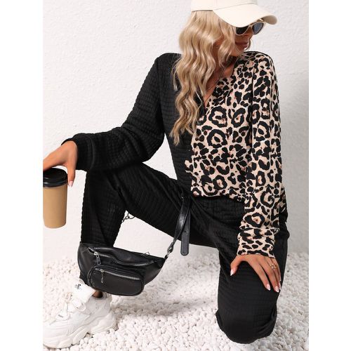 Pantalons de survêtement & T-shirt léopard - SHEIN - Modalova