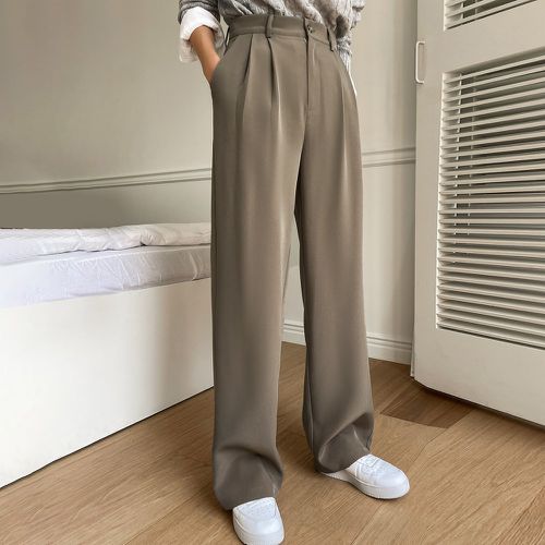 Pantalon de costume à détail plié droit - SHEIN - Modalova