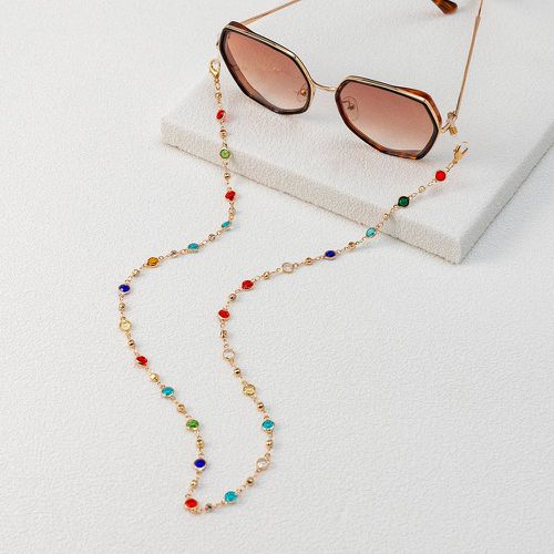 Chaîne de lunettes de couleur aléatoire avec strass - SHEIN - Modalova