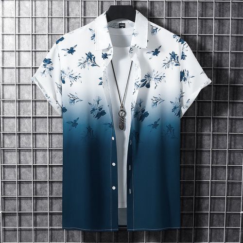 Chemise à imprimé floral dégradé (sans t-shirt) - SHEIN - Modalova