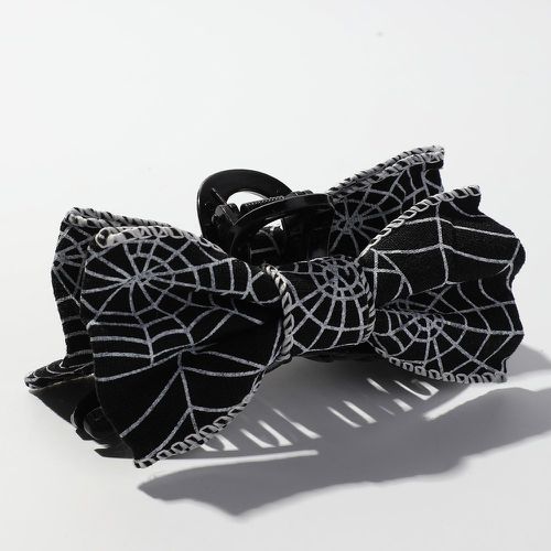 Griffe à cheveux à imprimé toile d'araignée à nœud papillon - SHEIN - Modalova