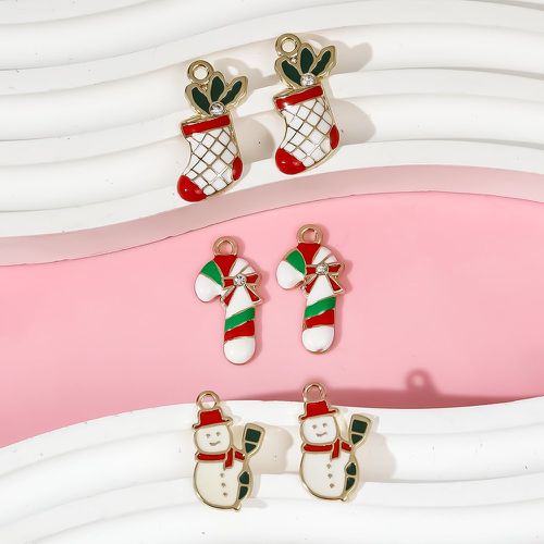 Pièces Pendentif DIY avec Noël chaussettes et bonbons - SHEIN - Modalova