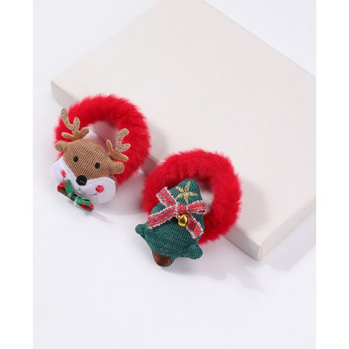 Pièces Élastique à cheveux arbre de Noël & wapiti - SHEIN - Modalova