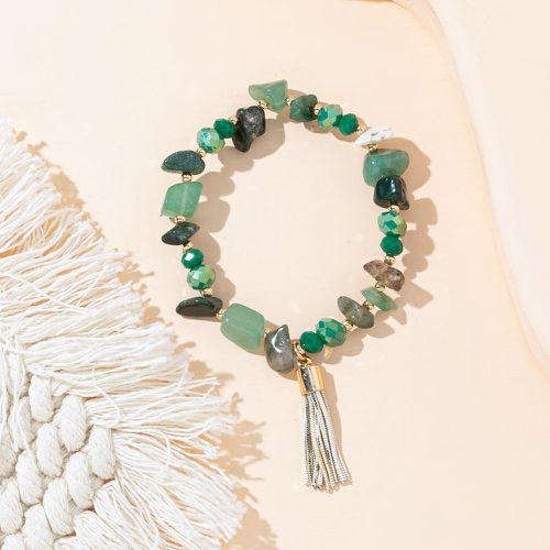 Bracelet perlé à pierre à franges - SHEIN - Modalova