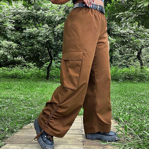 Pantalon cargo à poche à rabat (sans ceinture) - SHEIN - Modalova
