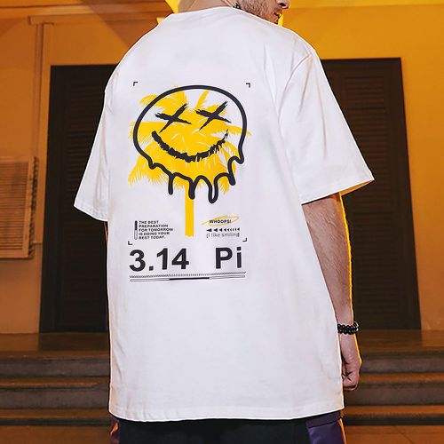 T-shirt à imprimé expression et slogan - SHEIN - Modalova