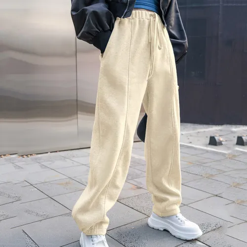 Pantalon de survêtement couture à cordon thermique - SHEIN - Modalova