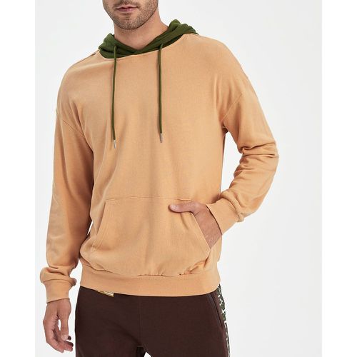 Sweat-shirt à capuche à poche kangourou à cordon - SHEIN - Modalova