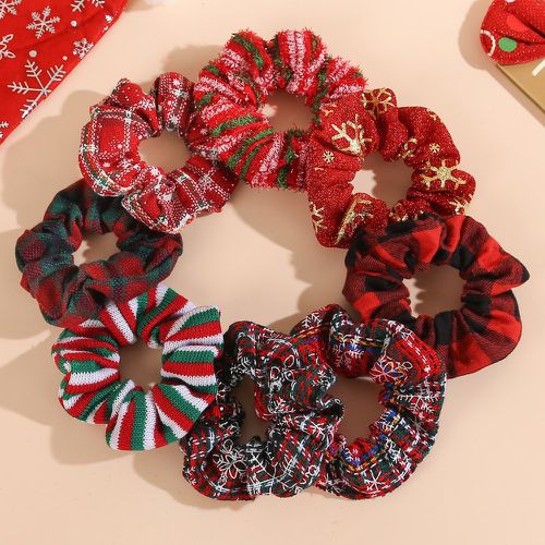 Pièces Chouchou Noël à carreaux à motif flocon de neige - SHEIN - Modalova