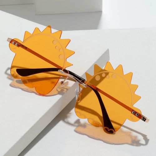 Design dinosaure Lentille Lunettes de mode avec Corde des lunettes - SHEIN - Modalova