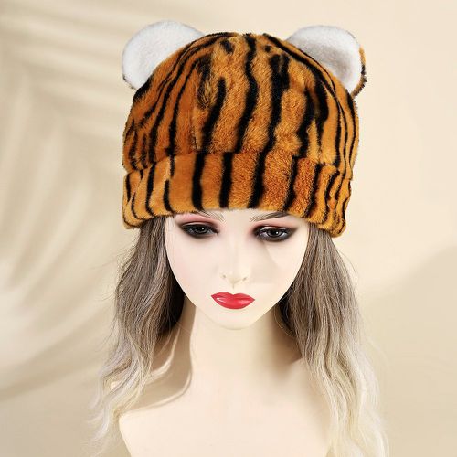 Chapeau peau de tigre motif à oreilles - SHEIN - Modalova