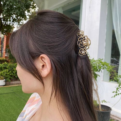 Griffe à cheveux à fausse perle design fleur - SHEIN - Modalova