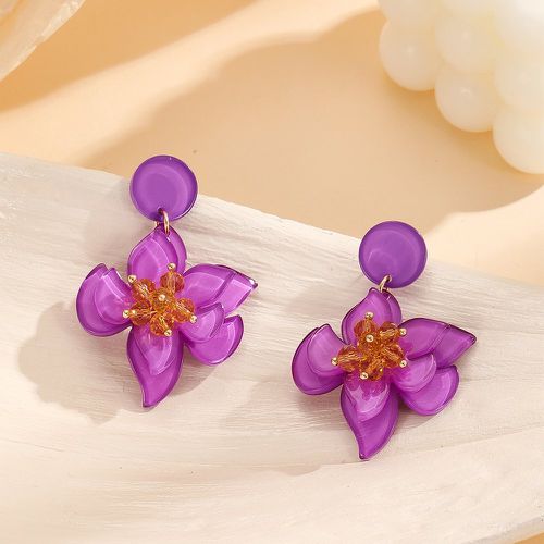 Pendants d'oreilles à perles fleur - SHEIN - Modalova