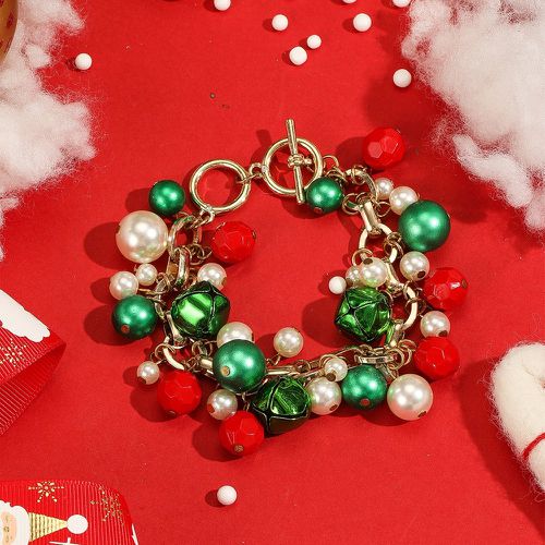 Bracelet Noël perle & à breloque clochette à boucle ot - SHEIN - Modalova