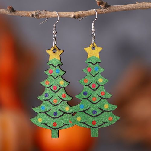 Pendants d'oreilles avec arbre de Noël - SHEIN - Modalova