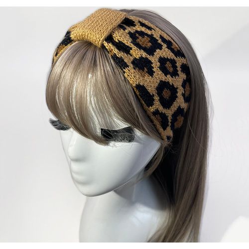 Bandeau pour cheveux à motif léopard à nœud - SHEIN - Modalova