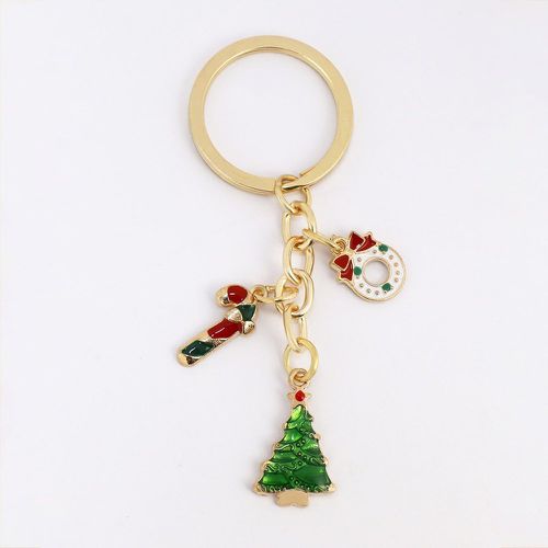 Porte-clés Noël bonbons canne & à breloque arbre - SHEIN - Modalova