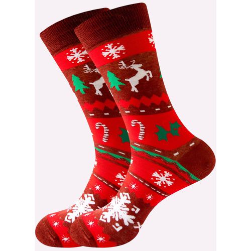 Chaussettes renne de Noël & à motif flocon de neige - SHEIN - Modalova