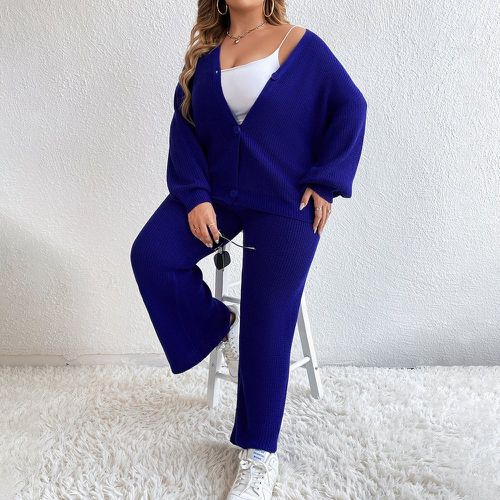 Cardigan & pantalon en tricot - SHEIN - Modalova