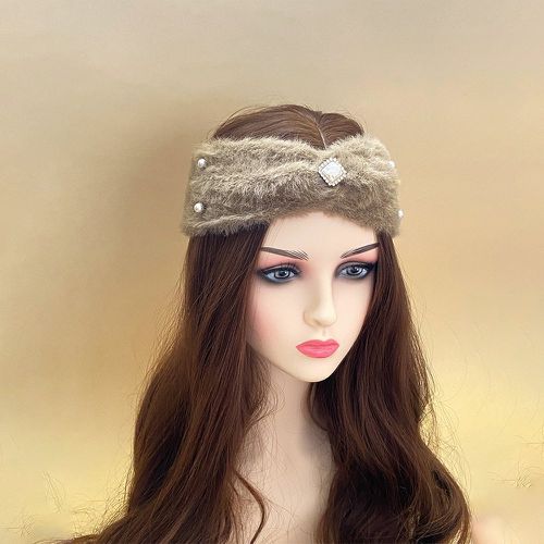 Bandeau pour cheveux à strass et fausses perles design torsadé - SHEIN - Modalova