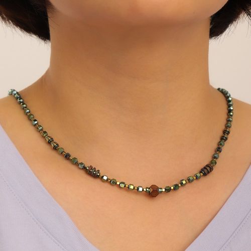 Collier à perles à détail géométrique - SHEIN - Modalova