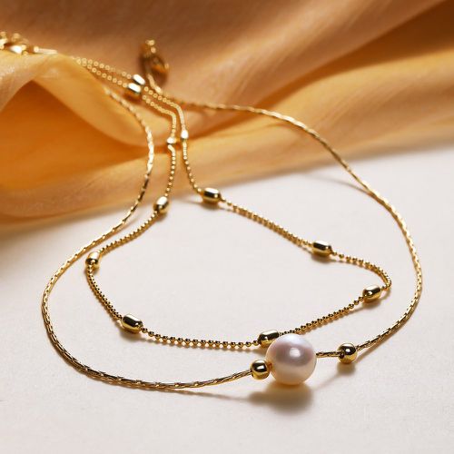 Pièces Collier à pendentif perle de culture - SHEIN - Modalova