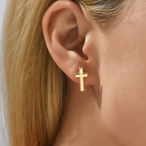 Clous d'oreilles design en croix - SHEIN - Modalova