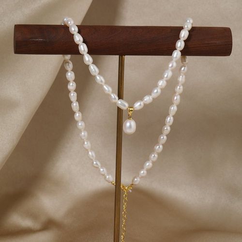 Collier à perles à breloque perle naturelle - SHEIN - Modalova