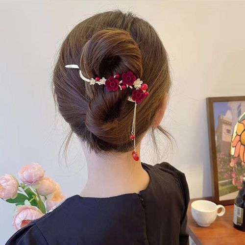 Épingle à cheveux perle & à fleur - SHEIN - Modalova