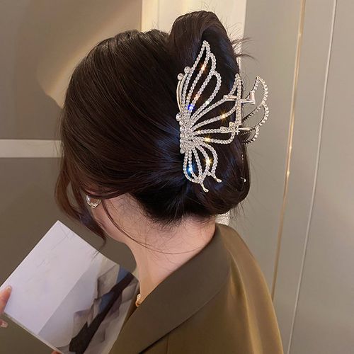 Griffe à cheveux à strass design papillon - SHEIN - Modalova