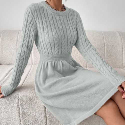 Robe pull en tricot torsadé - SHEIN - Modalova