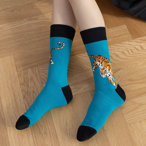 Chaussettes à motif tigre - SHEIN - Modalova