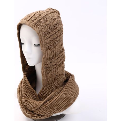 Bonnet en tricot unicolore - SHEIN - Modalova