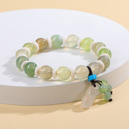 Bracelet perlé breloque de perle à cristal naturel - SHEIN - Modalova