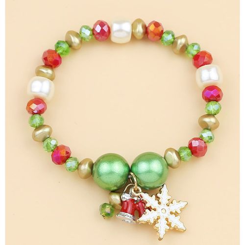Bracelet perlé Noël flocon de neige breloque - SHEIN - Modalova