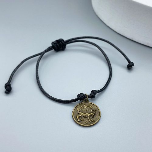 Bracelet Bélier symbole à breloque ronde - SHEIN - Modalova