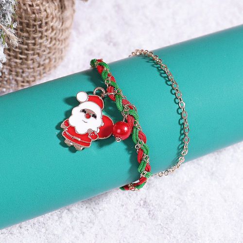 Bracelet multicouche à breloque père Noël - SHEIN - Modalova