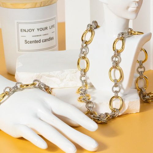 Collier à chaîne bicolore & bracelet - SHEIN - Modalova