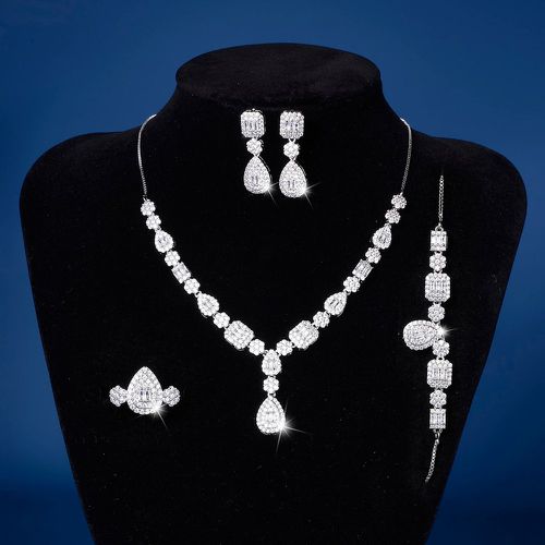 Pièces Set de bijoux avec zircone cubique - SHEIN - Modalova