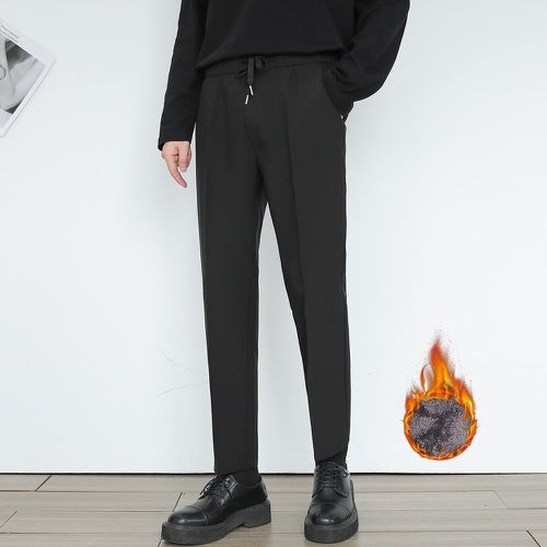 Pantalon de costume à poches à cordon thermique - SHEIN - Modalova