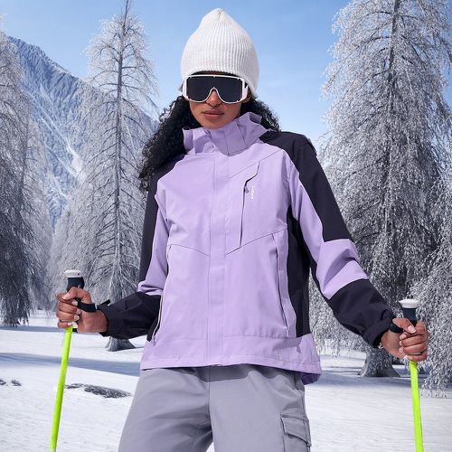 Veste de sport waterproof à capuche & doublure en polaire détachable - SHEIN - Modalova