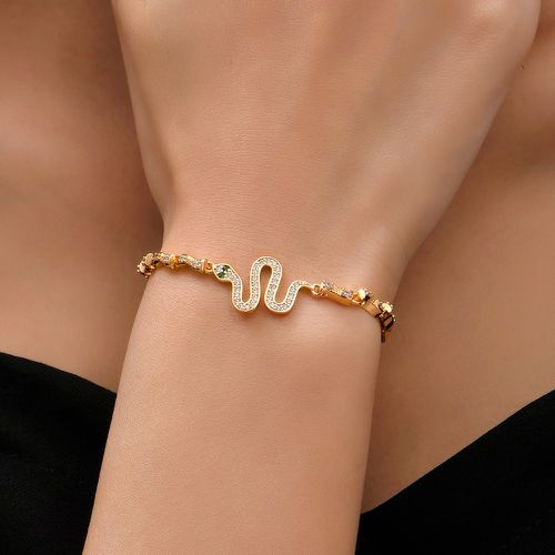 Bracelet zircone cubique à détail serpent - SHEIN - Modalova